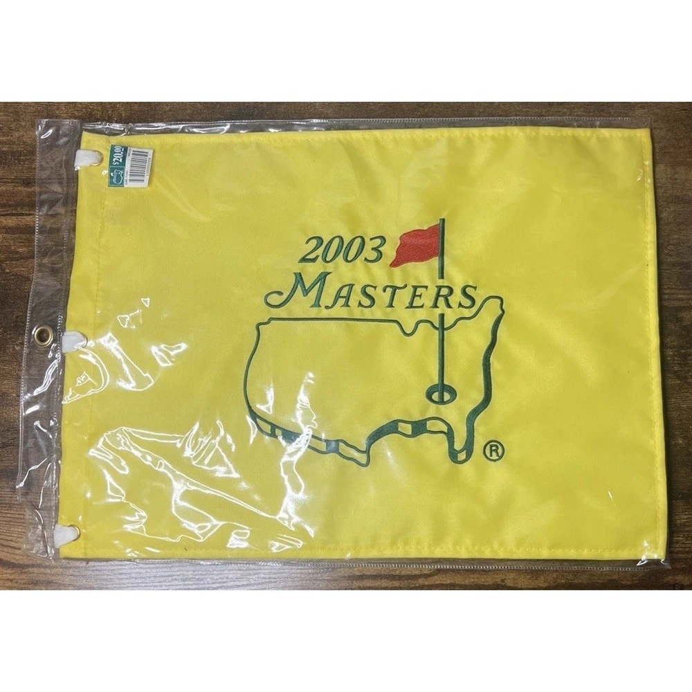 Rare 2003 Embroidered Masters Golf Pin Flag Augusta National